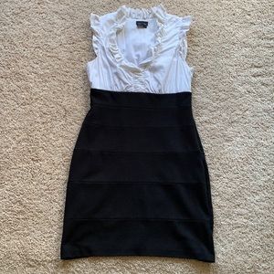 Max and Cleo black and white dress